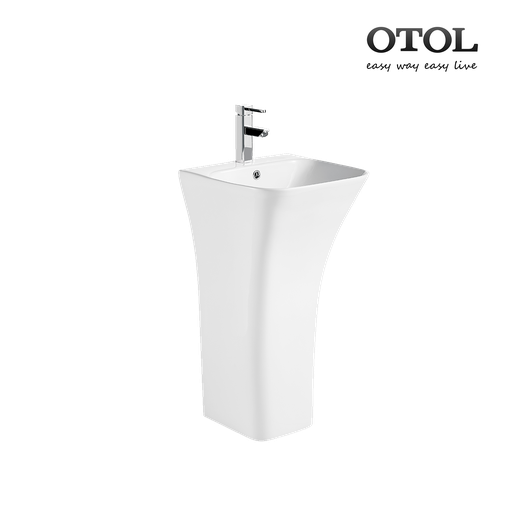 [T125006] Pedestal Sink Top and Leg with Center Hole Only