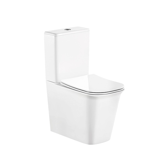 [T112009] Two-Piece Elongated Square Toilet
